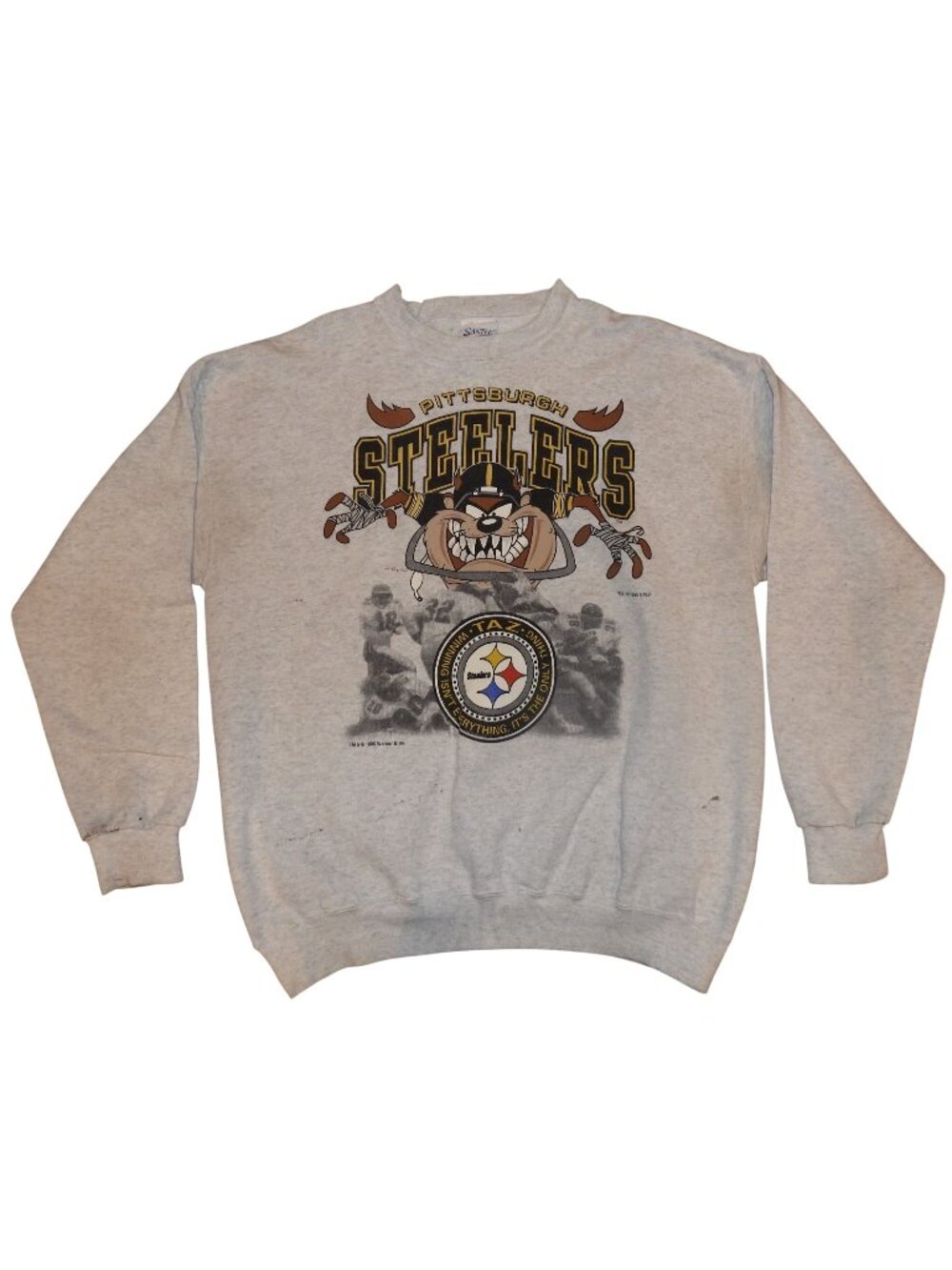 Vintage 1995 Pittsburgh Steelers Taz Winning Is Only Thing Sweatshirt XL